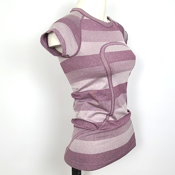 Lululemon Swiftly Tech Short Sleeve Purple Top Size 4 - Picture 2 of 10